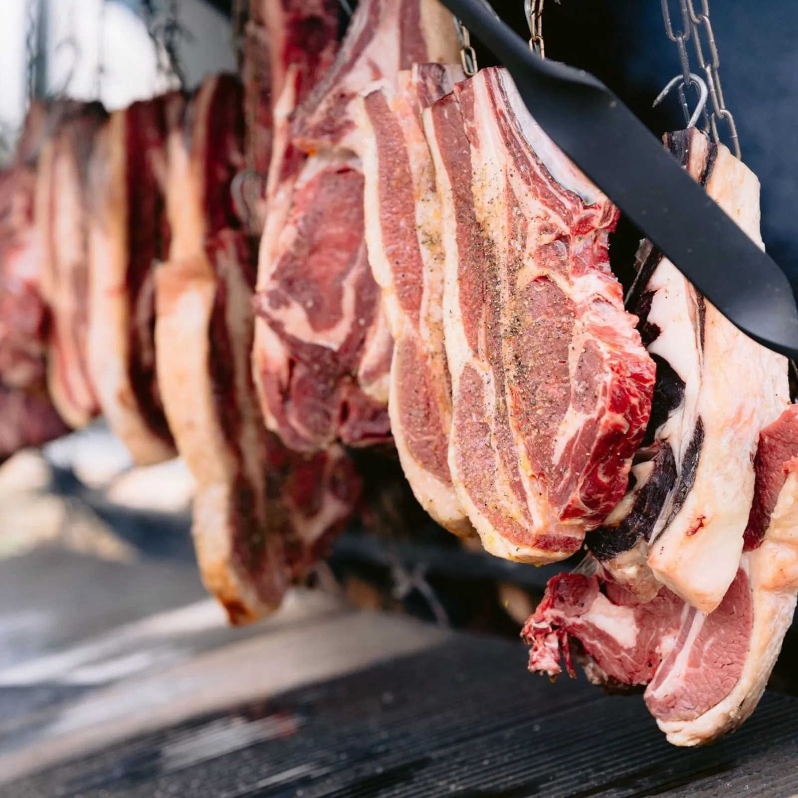 Knightwick Prime Beef dry-ageing in the Himalayan salt room